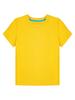 Aislor Kids Boys Girls Crewneck Short Sleeve T-Shirt School P.E Sports Fitness Running Top Undershirt Activewear Yellow 7-8 Years view 3