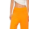DGHM-JLMY Women Side Slit Yoga Pants Wide Leg Pants Yoga Harem Pants Joggers Flowy Sweatpants Beach Cover-Up Thin Pants (Yellow,Small,5,OZ) view 3