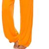 DGHM-JLMY Women Side Slit Yoga Pants Wide Leg Pants Yoga Harem Pants Joggers Flowy Sweatpants Beach Cover-Up Thin Pants (Yellow,Small,5,OZ) view 4