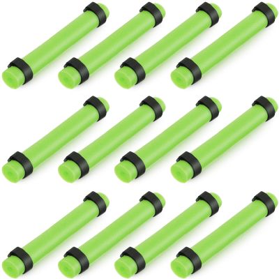 12 Pieces Fishing Rod Floats Fishing Pole Floats Kayak Gear with 24 Hook and Loop Straps for Boats Accessories