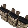 Tactical Triple 5.56 Fast Mag Pouch Molle Open Top Hunting Tactical Nylon Magazine Pouch Airsoft Carrier Pocket(High) view 4