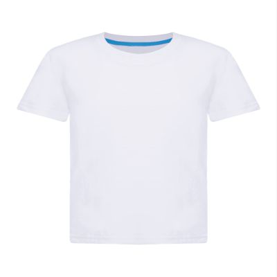 Aislor Kids Boys Girls Crewneck Short Sleeve T-Shirt School P.E Sports Fitness Running Top Undershirt Activewear White 2-3 Years