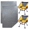 iClimb 2 Anti-Sinking Large Feet Chair and 2 3M Thinsulate Insulation Warm Blanket Bundle, Ultralight Compact for Adults Outdoor Backpacking Hiking Camping Beach Concert view 1