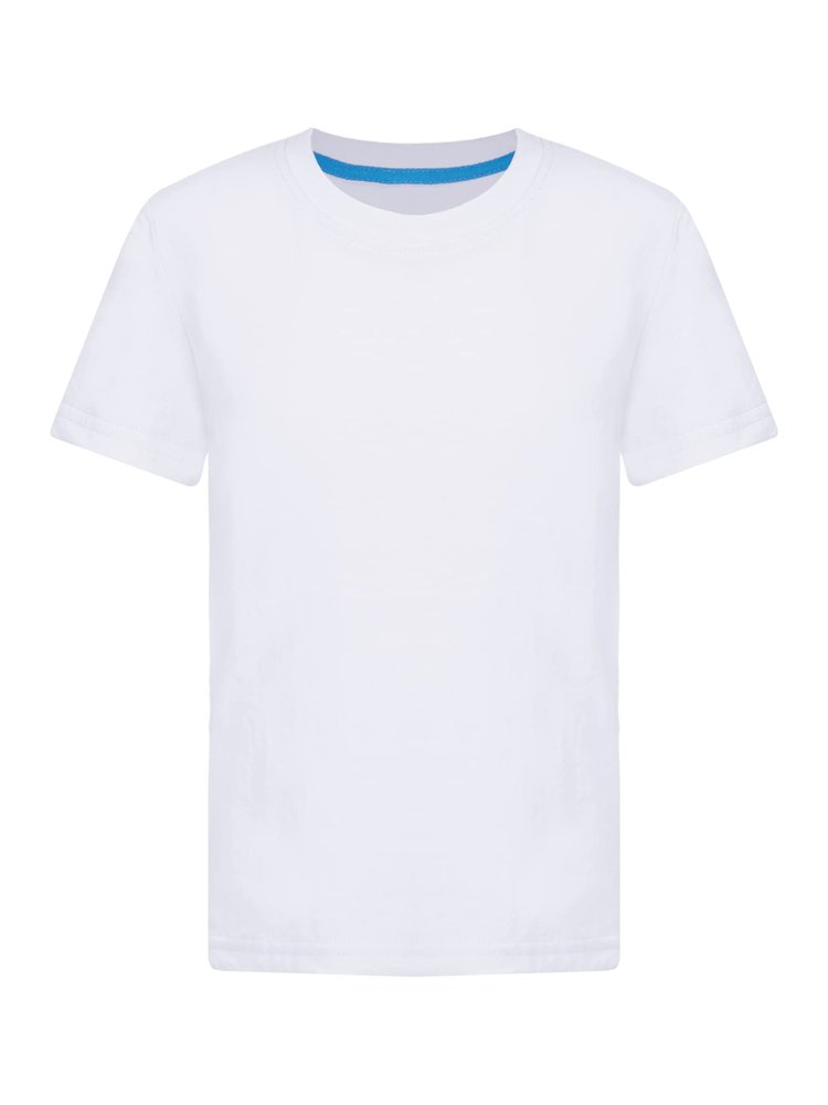 Aislor Kids Boys Girls Crewneck Short Sleeve T-Shirt School P.E Sports Fitness Running Top Undershirt Activewear White 11-12 Years