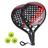 ianoni Paddle Tennis Racket Carbon Fiber Surface with EVA Memory Flex Foam Core POP Padle Racquts (T-PR8300-ORANGE) view 1