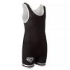 KO Sports Gear Unisex Wrestling Singlet for Adult Wrestlers - Wrestling Singlet for Men & Women - Bold Durable Uniform, Stretchy Breathable Material - Black, Adult Large view 4