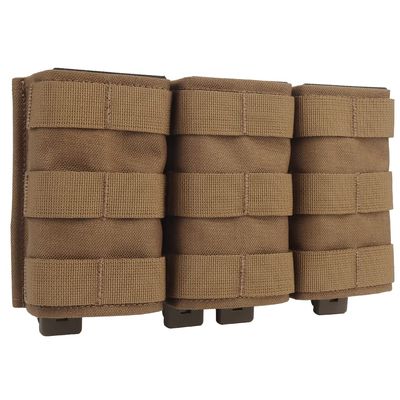 Tactical Triple 5.56 Fast Mag Pouch Molle Open Top Hunting Tactical Nylon Magazine Pouch Airsoft Carrier Pocket(High)