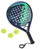 ianoni Paddle Tennis Racket Carbon Fiber Surface with EVA Memory Flex Foam Core POP Padle Racquts (S-PR8300-BLUE) view 2