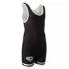 KO Sports Gear Unisex Wrestling Singlet for Adult Wrestlers - Wrestling Singlet for Men & Women - Bold Durable Uniform, Stretchy Breathable Material - Black, Adult X-Large view 2
