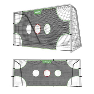 Wosofe Soccer Goal Target Soccer Training Equipment Net with Scoring Zones Improve Kick Practice Shooting and Goalshot Accuracy Training (16FT*6FT(3holes))