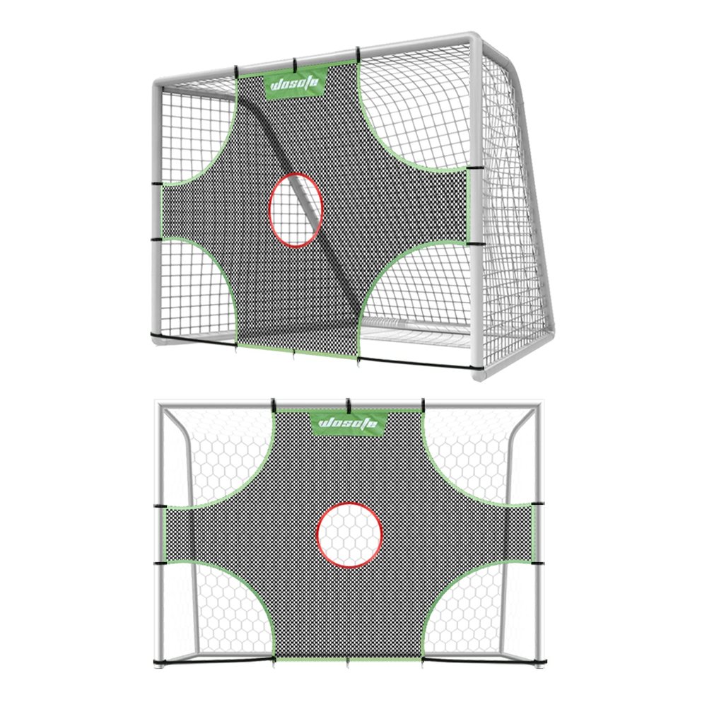 Wosofe Soccer Goal Target Soccer Training Equipment Net with Scoring Zones Improve Kick Practice Shooting and Goalshot Accuracy Training (10FT*6FT(1hole))