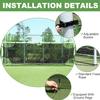 Wosofe Soccer Goal Target Soccer Training Equipment Net with Scoring Zones Improve Kick Practice Shooting and Goalshot Accuracy Training (10FT*6FT(1hole)) view 4