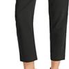 DGHM-JLMY Women's Elastic Bow High Waisted Suit Cropped Paper Bag Waist with Pockets Casual Slim Fit Casual Pencil Pants (Black,Small,5,OZ) view 3