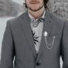 4-Pack Men's Lapel Diamond Chain Brooches Lapel Pin for Men Suit Accessories Gem Fringe Tie Pins Chain Collar Dress Corsage Badges The Best Gifts for Father's Day on Valentine's Day view 3