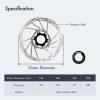 DJC Bike Center Lock Brake Rotor Disc 140mm 160mm 180mm 203mm MTB Road Bike Stainless Steel with Lockring iiipro (180mm) view 2