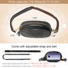 APHISON Fanny Pack for Women White Crossbody Everywhere Belt Bag Traveling Bag with 2 Adjustable Straps, Bum sling bag Fashion Waist Pack Outdoors,Workout,Casual,Hiking,Cycling - BLACK view 4