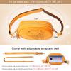 APHISON Fanny Pack for Women White Crossbody Everywhere Belt Bag Traveling Bag with 2 Adjustable Straps, Bum sling bag Fashion Waist Pack Outdoors,Workout,Casual,Running,Hiking,Cycling - YELLOW view 4