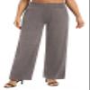 Urban CoCo Womens High Waist Flowy Palazzo Pants Elastic Waist Wide Leg Stretchy Straight Leg Dressy Casual Lounge Trousers (Chocolate, XL) view 3