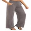 Urban CoCo Womens High Waist Flowy Palazzo Pants Elastic Waist Wide Leg Stretchy Straight Leg Dressy Casual Lounge Trousers (Chocolate, XL) view 4