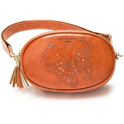 APHISON Fanny Pack for Women White Crossbody Everywhere Belt Bag Traveling Bag with 2 Adjustable Straps, Bum sling bag Fashion Waist Pack Outdoors,Workout,Casual,Running,Hiking,Cycling - BROWN