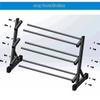 Racks Dumbbell Storage Rack Three-Tier Dumbbell Rack Men's Fitness Dumbbell Rack Home Dumbbell Rack Commercial Fitness Equipment Dumbbell Rack Dumbbell Racks (Color : Black, Size : 70 * 32 * 58cm) view 4