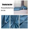 Sleeping Bag Liners Compact Adult Sleeping Bag, Clean and Comfortable Dustproof Sleeping Bag Liner, for Outdoor Camping Trip Hotel Sheets Bedding, Suitable for Single/Double view 2