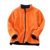 Fleece Jacket Boys Toddler Boys Girls Long Sleeve Winter Solid Fleece Zipper Coat Jacket Thicken (Orange, 4-5 Years) view 1