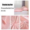 Sleeping Bag Liners Compact Adult Sleeping Bag, Clean and Comfortable Dustproof Sleeping Bag Liner, for Outdoor Camping Trip Hotel Sheets Bedding, Suitable for Single/Double view 2