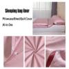 Sleeping Bag Liners Compact Adult Sleeping Bag, Clean and Comfortable Dustproof Sleeping Bag Liner, for Outdoor Camping Trip Hotel Sheets Bedding, Suitable for Single/Double view 2