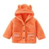 Kids Toddler Baby Boys Girls Long Sleeve Fleece Hooded Jacket Thick Coat Warm Outerwear Outfits (Orange, 6-8 Years) view 1