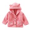 Kids Toddler Baby Boys Girls Long Sleeve Fleece Hooded Jacket Thick Coat Warm Outerwear Outfits (Pink, 6-8 Years) view 1