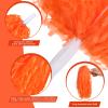 Chivao 24 Pcs Cheerleading Pom Poms, Metallic Foil Handle Cheer Squad Team Spirited Fun for Party, Sports Dance Cheer, 30 Grams Weight Each(Orange, Black) view 3