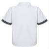 Agoky Kids Boys Short Sleeve Turndown Collar Button Down Shirt Students Boys Uniform Tops Formal Dress T-Shirt Casual Wear White 15-16 Years view 2