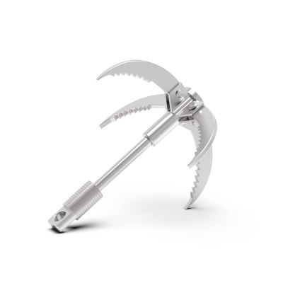 Ant Mag Grappling Hook Stainless Steel Claw Carabiner for Camping Hiking Tree Grabbing and Water Lifting Salvage