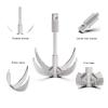 Ant Mag Grappling Hook Stainless Steel Claw Carabiner for Camping Hiking Tree Grabbing and Water Lifting Salvage view 3