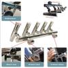 5 Rod Fishing Rod Holders, Adjustable 316 Stainless Steel Fishing Rod Base T Top Rod Holder Rocket Launcher Fishing Rack Rocket Launcher 2 Inch Orbit Clamp 1''-1-1/4'' EFP view 2