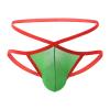 Criss Cross Thongs for Men Low Rise U Convex Pouch G-String Underwear See Through Ultra-Thin Sexy Under Panties (Green2,Medium) view 1