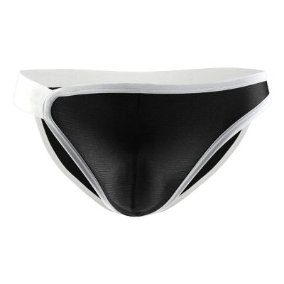 JEsilunmaMY Sexy Underwear for Men Low Rise Bulge Pouch Stretch Bikini Briefs Breathable Comfortable Underpants Swimwear (Black,X-Large)