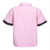 Agoky Kids Boys Short Sleeve Turndown Collar Button Down Shirt Students Boys Uniform Tops Formal Dress T-Shirt Casual Wear Pink 5-6 Years view 2