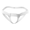 JEsilunmaMY Sexy O Ring Jockstrap for Men Low Rise Open Hole Sissy G-String Underwear Lightweight Stretch Underpants Lingerie (White,One Size) view 1