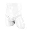 JEsilunmaMY Sexy O Ring Jockstrap for Men Low Rise Open Hole Sissy G-String Underwear Lightweight Stretch Underpants Lingerie (White,One Size) view 2