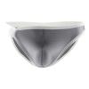 JEsilunmaMY Sexy Underwear for Men Low Rise Bulge Pouch Stretch Bikini Briefs Breathable Comfortable Underpants Swimwear (Grey,Medium) view 1
