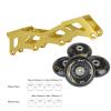 LIKU Unisex Fitness Inline Skates (Gold, Men 11/Women 12) view 4