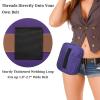 POYOLEE Women's Concealed Carry Gun Bag Tactical Soft Pistol Case Wide Nylon Belt Holster Pouch Waist Fanny Pack Fits Mid Compact Handguns for Everyday Carry (single purple) view 2