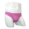 JEsilunmaMY Briefs Underwear for Men Low Rise Ice Silk Open Pouch Thong Bikini See Through Sexy Panties Underpants Swimwear (Pink,One Size) view 2