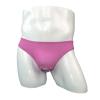 JEsilunmaMY Briefs Underwear for Men Low Rise Ice Silk Open Pouch Thong Bikini See Through Sexy Panties Underpants Swimwear (Pink,One Size) view 3
