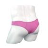 JEsilunmaMY Briefs Underwear for Men Low Rise Ice Silk Open Pouch Thong Bikini See Through Sexy Panties Underpants Swimwear (Pink,One Size) view 4