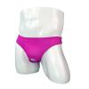 JEsilunmaMY Briefs Underwear for Men Low Rise Ice Silk Open Pouch Thong Bikini See Through Sexy Panties Underpants Swimwear (Red2,One Size) view 3