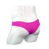 JEsilunmaMY Briefs Underwear for Men Low Rise Ice Silk Open Pouch Thong Bikini See Through Sexy Panties Underpants Swimwear (Red2,One Size) view 4