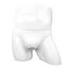 JEsilunmaMY Briefs Underwear for Men Low Rise Ice Silk Open Pouch Thong Bikini See Through Sexy Panties Underpants Swimwear (White,One Size) view 4